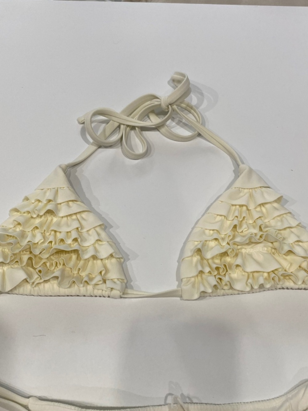 Devon Windsor small ruffle bikini off white - Picture 3 of 6